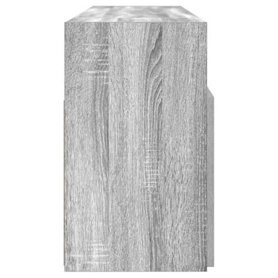 Tv-meubel met LED-verlichting 120x30x50 cm grijs sonoma eiken