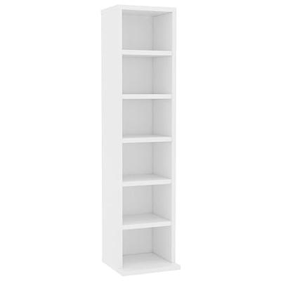VidaXL Cd-kast 21x20x88 cm bewerkt hout wit