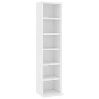 VidaXL Cd-kast 21x20x88 cm bewerkt hout wit - thumbnail
