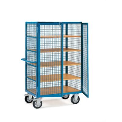 Fetra Hauptartikel 4393 Kastwagen Staal Poedercoating Laadvermogen (max.): 750 kg Stralend blauw (RAL 5007)