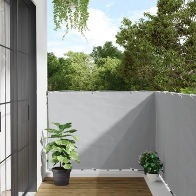 Balkonscherm 400x120 cm PVC grijs