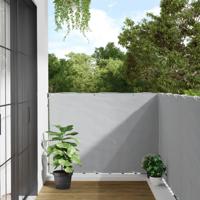 Balkonscherm 400x120 cm PVC grijs - thumbnail
