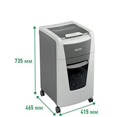 Leitz IQ Autofeed Office 300 P4 Papierversnipperaar Cross cut 4 x 30 mm 60 l Aantal bladen (max.): 300 vellen Veiligheidsniveau 4 Ook geschikt voor Paperclips, - thumbnail