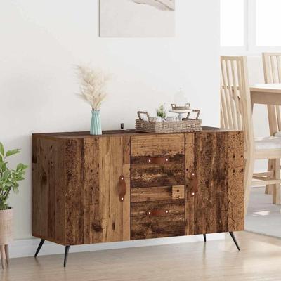Dressoir met lade Oud Hout 100 x 36 x 60 cm Bewerkt hout