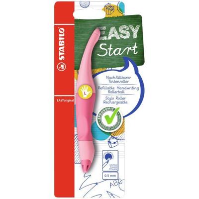 Rollerpen STABILO Easyoriginal linkshandig medium pastel poederroze blister à 1 stuk