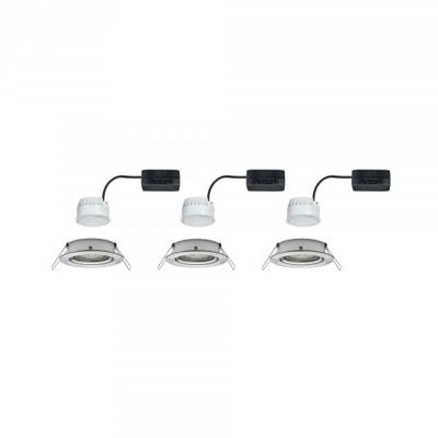 Paulmann 93447 Nova Inbouwlamp Set van 3 stuks LED LED 18 W IJzer (geborsteld) Paulmann 93447 Nova Inbouwlamp Set van 3 stuks LED LED 18 W IJzer (geborsteld)