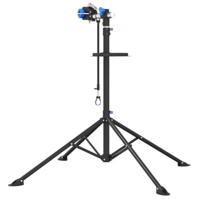 VidaXL Fietsreparatiestandaard inklapbaar 108-188 cm blauw staal