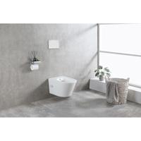 Wiesbaden Vesta Wandcloset Rimless met Bidetkraan - Warm/Koud Water - Mat Wit - thumbnail