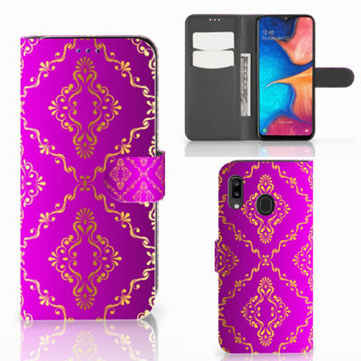 Wallet Case Samsung Galaxy A30 Barok Roze Wallet Case Samsung Galaxy A30 Barok Roze