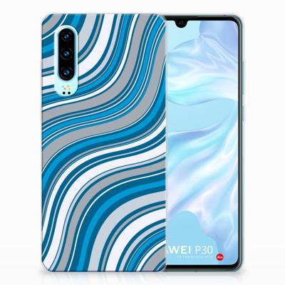 Huawei P30 | TPU bumper | Waves Blue Huawei P30 | TPU bumper | Waves Blue