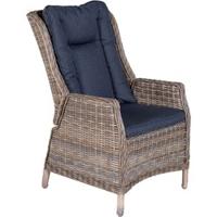 Osborne verstelbare fauteuil havana sand 6,5 mm reflex black Garden Impressions - Garden impressions - thumbnail