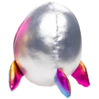 LG-Imports pluche raket 12 cm zilver - thumbnail