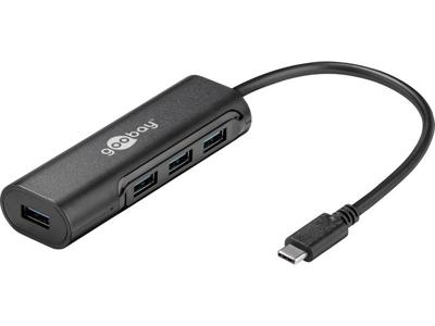 USB 3.2 GEN 1 (USB 3.0) USB-C naar USB-A adapter - 4 poorts - quick-charger - 5Gbit/s