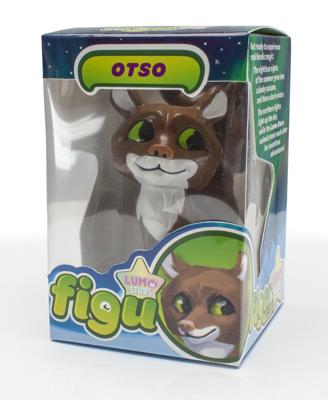 Lumo Stars speelfiguur Pupu konijn junior 10 cm ABS grijs/wit