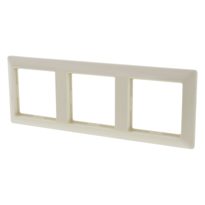 Jung System 55 Afdekraam | Inbouw | 3-voudig | Crème - 66.002.24