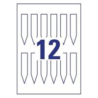 Avery-Zweckform T3005-10 Insteekbare labels 100 x 20 mm Polyester Wit 120 stuk(s) Niet hechtend Laser (kleur), Laser (zwart/wit) - thumbnail