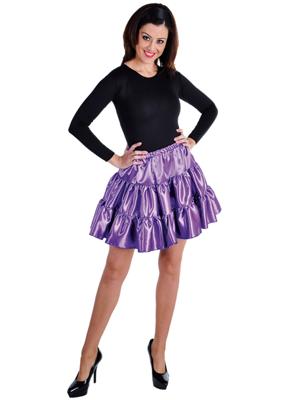 Volangen stroken rok paars