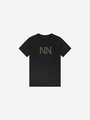 Nik&Nik winter t-shirt meisjes - zwart - Stud