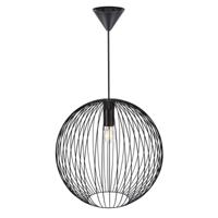 Nordlux Beroni 45 kooi hanglamp zwart E27 fitting 45 cm - thumbnail