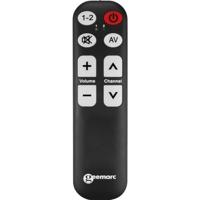 Geemarc TV-5 Universeel Afstandsbediening Zwart - thumbnail