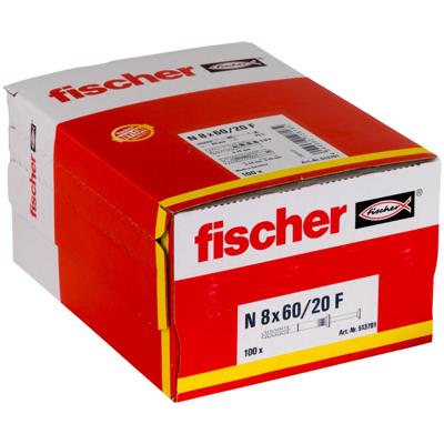Fischer 513701 Spijkerplug 60 mm 8 mm 100 stuk(s)