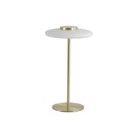 Searchlight TafellampRecord goud met wit glas - EU33120PB - thumbnail