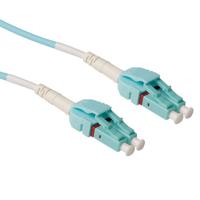 ACT 0,5 meter Multimode 50/125 OM3 duplex uniboot fiber kabel met LC connectoren - thumbnail
