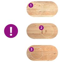 Tafelblad 120x60x4 cm ovaal massief eikenhout - thumbnail