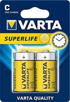 Batterij Varta R14p Mezza zaklamp 1,5 V Superlife 12 blisterverpakkingen x 2 batterijen - thumbnail