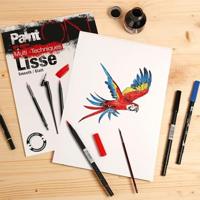 Clairefontaine Painton Mixmedia - Glad Blok - 250 gr - Rol - 1,3 x 10 M - Wit - thumbnail