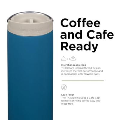 Klean Kanteen TKWide 473ml/16oz + Koffiedop Thermosfles Corsair 473ml Klean Kanteen TKWide 473ml/16oz + Koffiedop Thermosfles Corsair 473ml