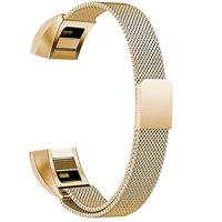 FitBit Alta HR - Milanese bandje - Maat: Large - Goud - thumbnail