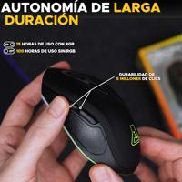 Wireless muis The G-Lab KULT-KRYPTON Zwart - thumbnail