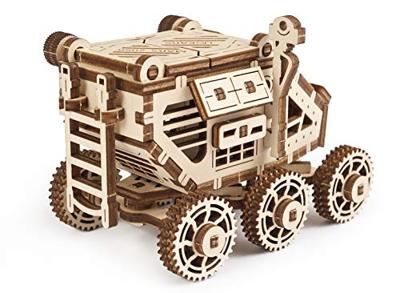 Ugears bouwpakket Mars Buggy 9 x 6,5 x 7 cm hout bruin 96 delig