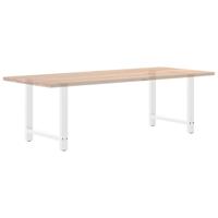 Salontafelpoten 2 st 80x(72-73) cm staal wit - thumbnail