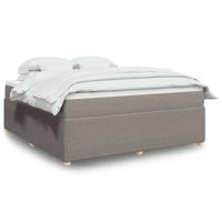 Boxspring met matras stof taupe 180x200 cm - thumbnail