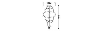 OSRAM HOMELIGHTING 4058075761834 LED-lamp Energielabel G (A - G) E27 Wolk 4.8 W = 33 W Warmwit (Ø x h) 200 mm x 200 mm Dimbaar 1 stuk(s)