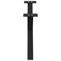 Salontafelpoten 2 st X-vormig 70x(30-31) cm staal zwart - thumbnail