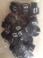 MB zwart/wit 57 voor op kledinghanger - thumbnail