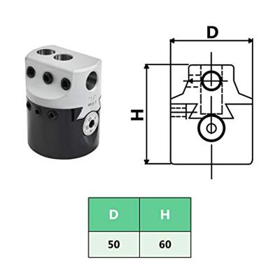 VidaXL Boorkop met mt2 boorschacht voor draaibanken 50 mm - thumbnail