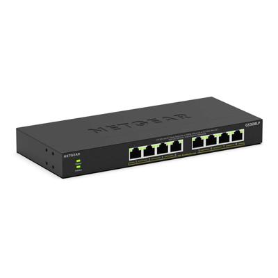NETGEAR 8-poorts PoE-switch (GS308LP) - Gigabit Ethernet onbeheerde netwerkswitch - met 8 x PoE+ @ 60 W upgradebaar - desktop, wandmontage of rekmontage - beperkte levenslange bescherming NETGEAR 8-poorts PoE-switch (GS308LP) - Gigabit Ethernet onbeheerde netwerkswitch - met 8 x PoE+ @ 60 W upgradebaar - desktop, wandmontage of rekmontage - beperkte levenslange bescherming