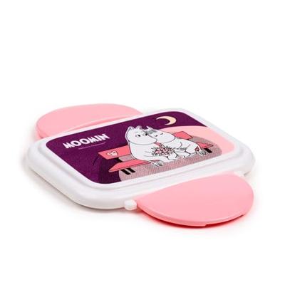 Union Moomin paars clip bento box lunchtrommel met bestek