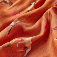 Kinderrokje met paardenprint 116 cognackleurig - thumbnail