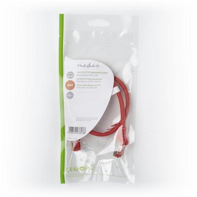 CAT6 S/FTP-Netwerkkabel | RJ45 Male - RJ45 Male | 0,5 m | Rood