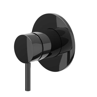 Afbouwdeel IVY Bond Inbouw douchemengkraan Met Ronde Rozet Zwart Chroom PVD IVY