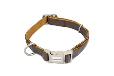 Beeztees 745002 Bruin Kunstleer, Nylon Hond Standaard halsband