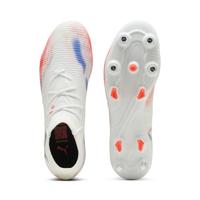 PUMA Future 8 Match IJzeren-Nop Voetbalschoenen (SG) Wit Felrood Blauw - thumbnail