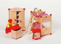 Goki poppenhuis meubeltjes kinderkamer - thumbnail
