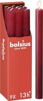 Bolsius tafelkaars 270/23 rustiek rood - thumbnail