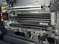 Akasa A-M2HS01-KT02 koelsysteem voor computers SSD (solid-state drive) Koelplaat/radiatoren Zwart 1, - thumbnail